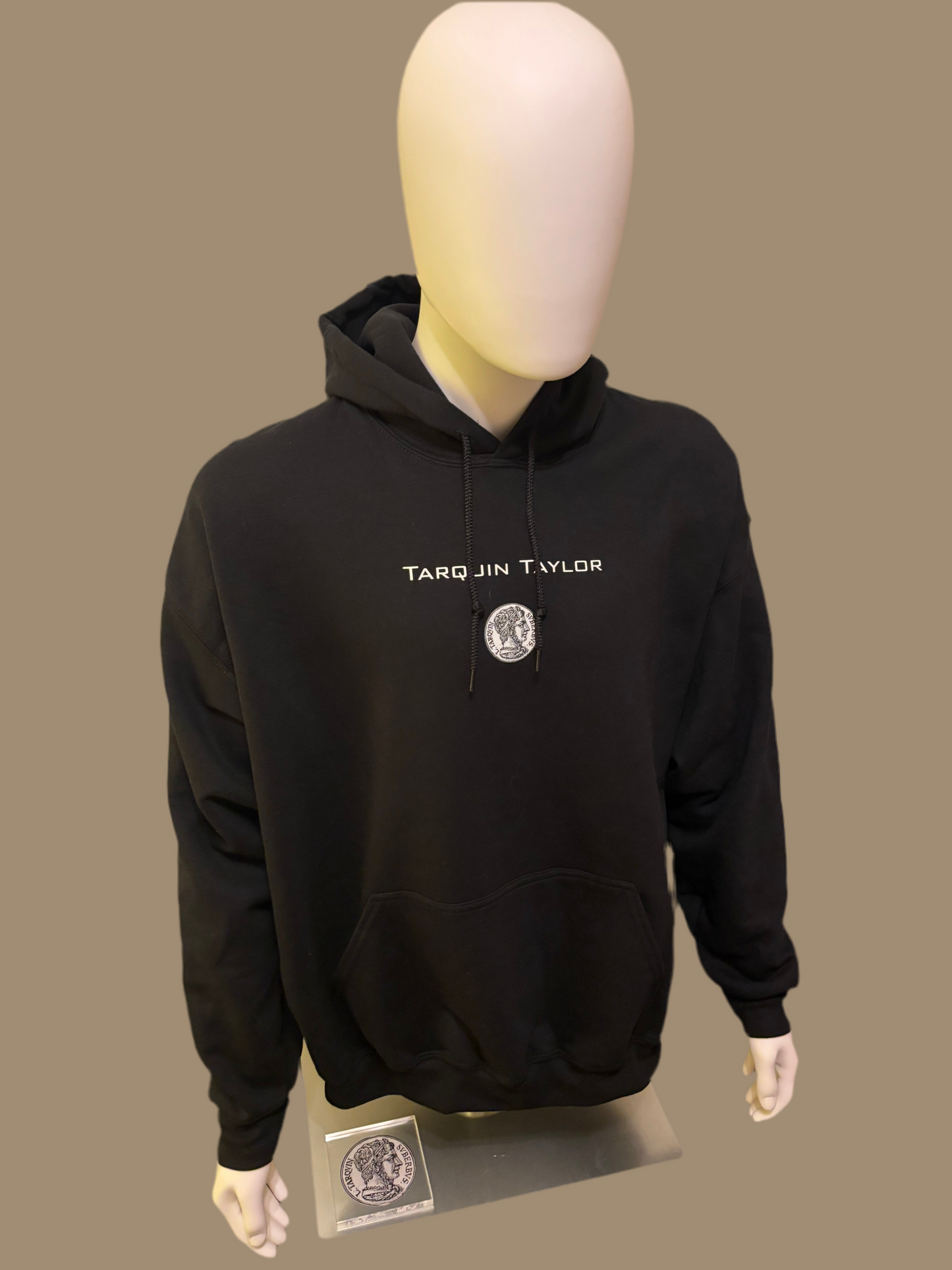 Men’s Coin Logo Hooded Sweatshirt Black