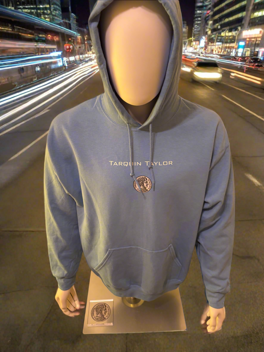 Men’s Coin Logo Hooded Sweatshirt Sky Blue