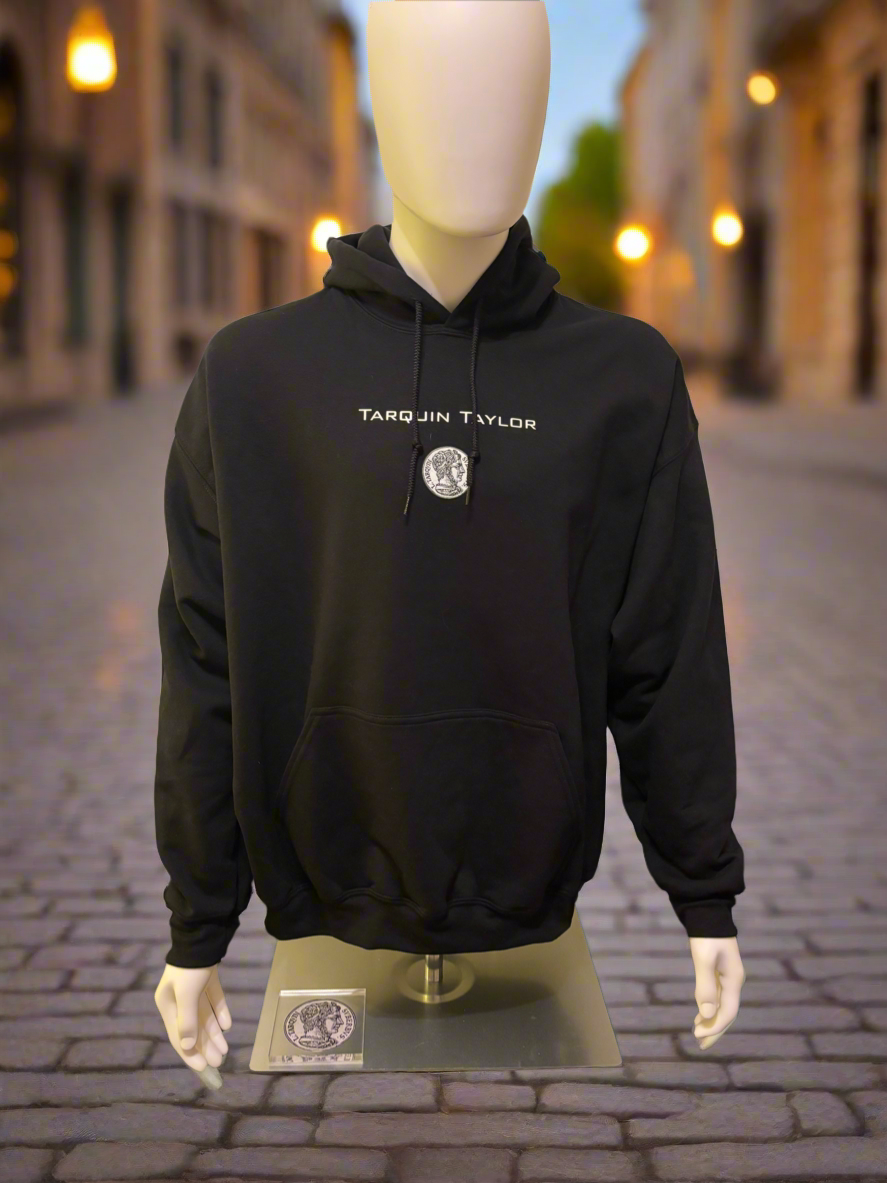 Men’s Coin Logo Hooded Sweatshirt Black