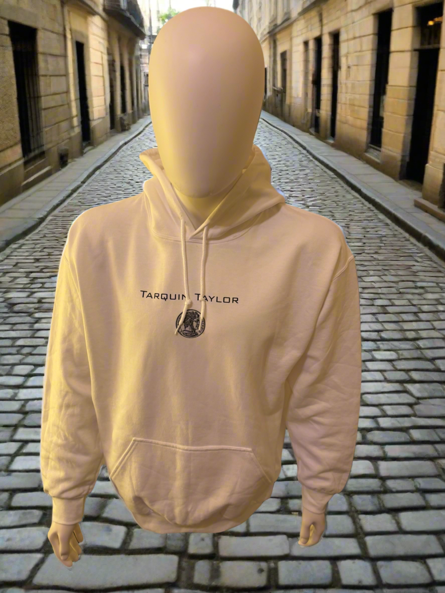 Men’s Coin Logo Hooded Sweatshirt White
