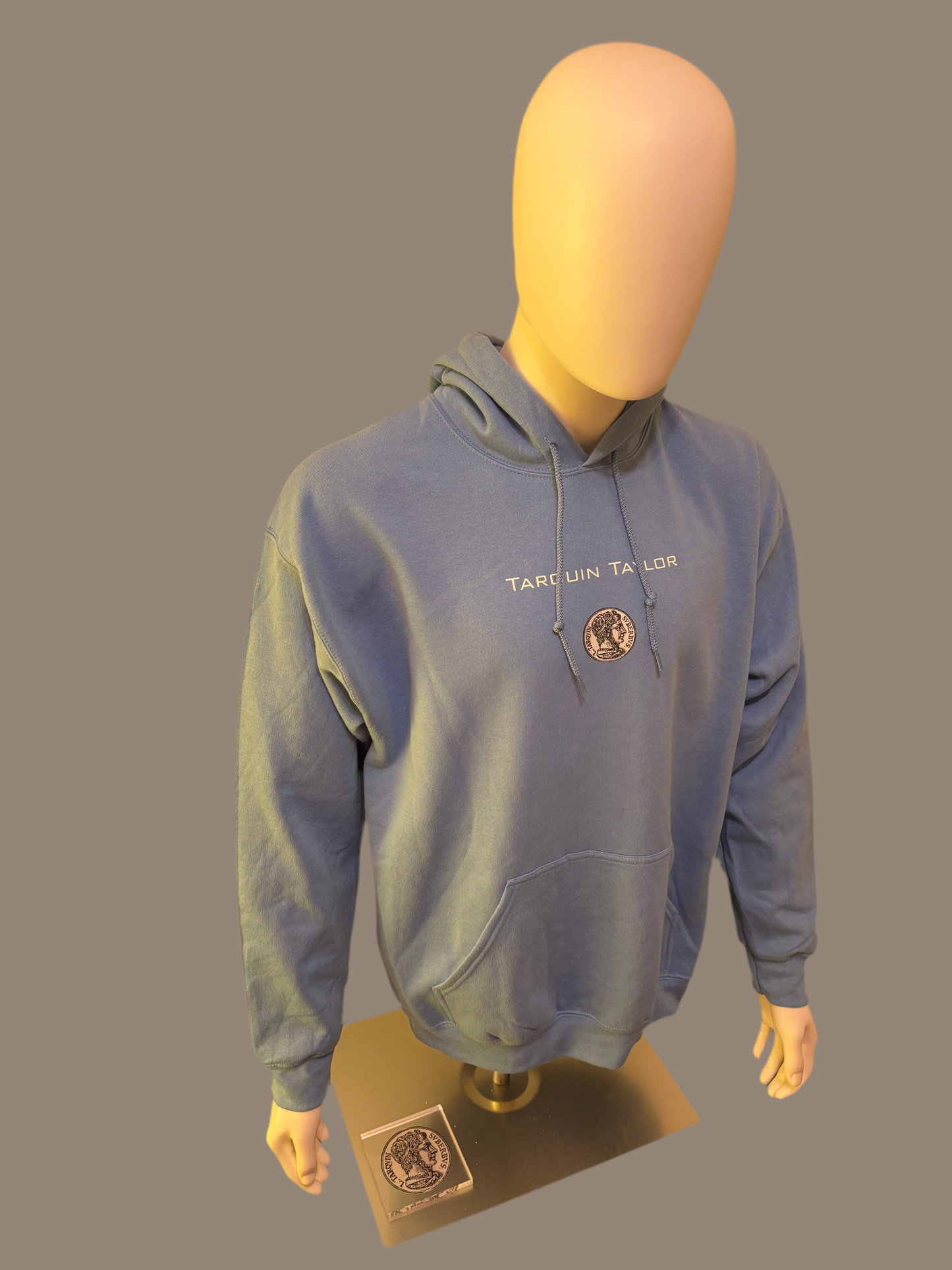 Men’s Coin Logo Hooded Sweatshirt Sky Blue
