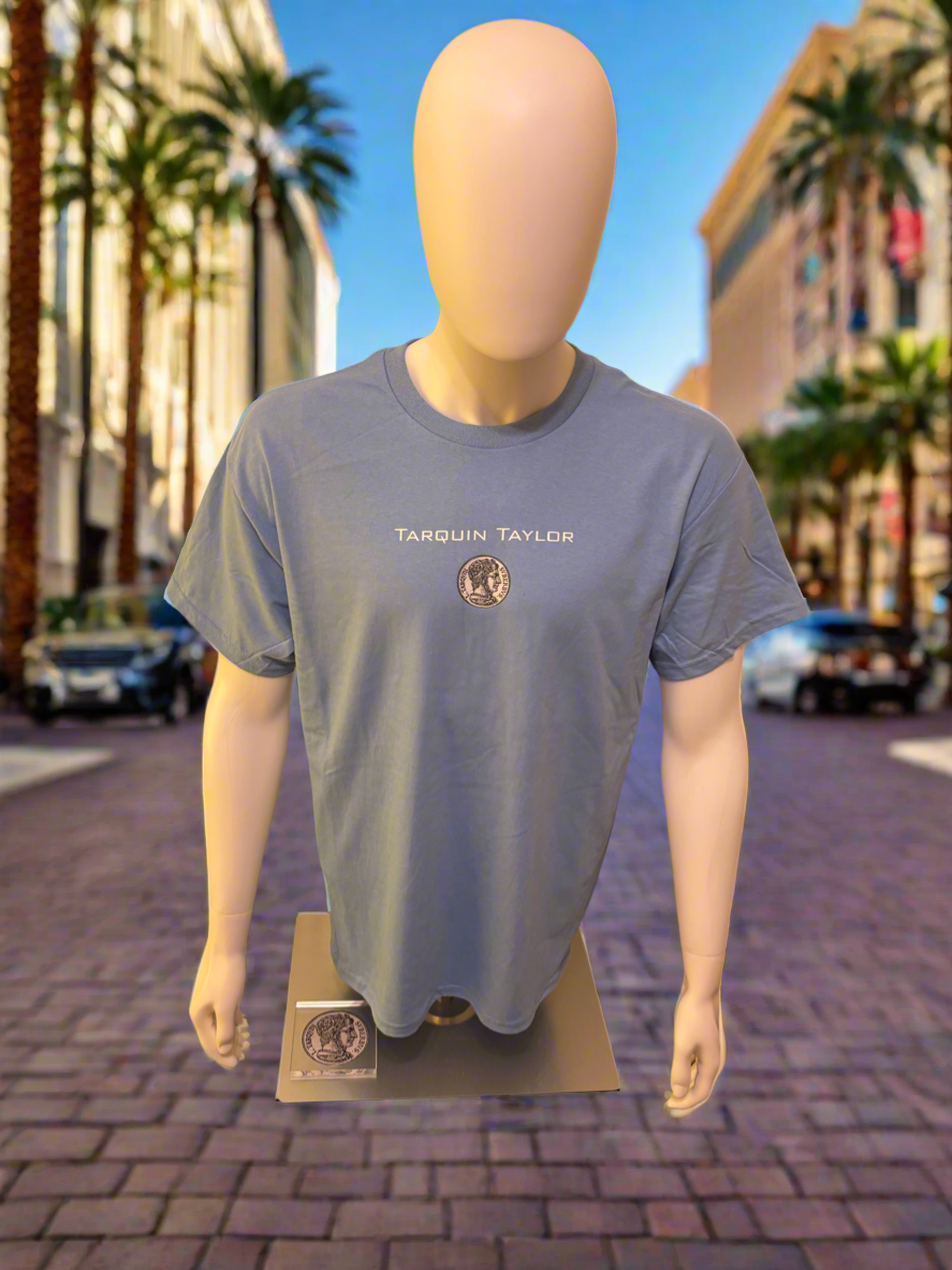 Men’s Coin Logo Tee Sky Blue