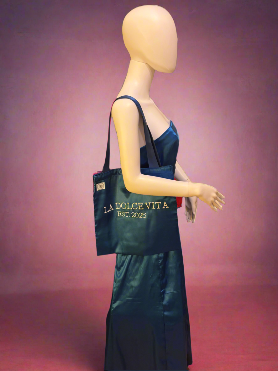 Women’s La Dolce Vita Collection dress and tote bag