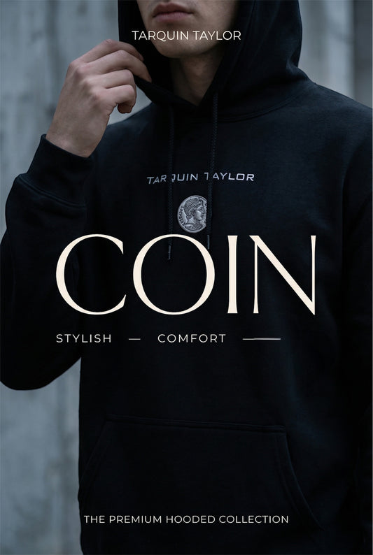 Men’s Coin Logo Hooded Sweatshirt Black