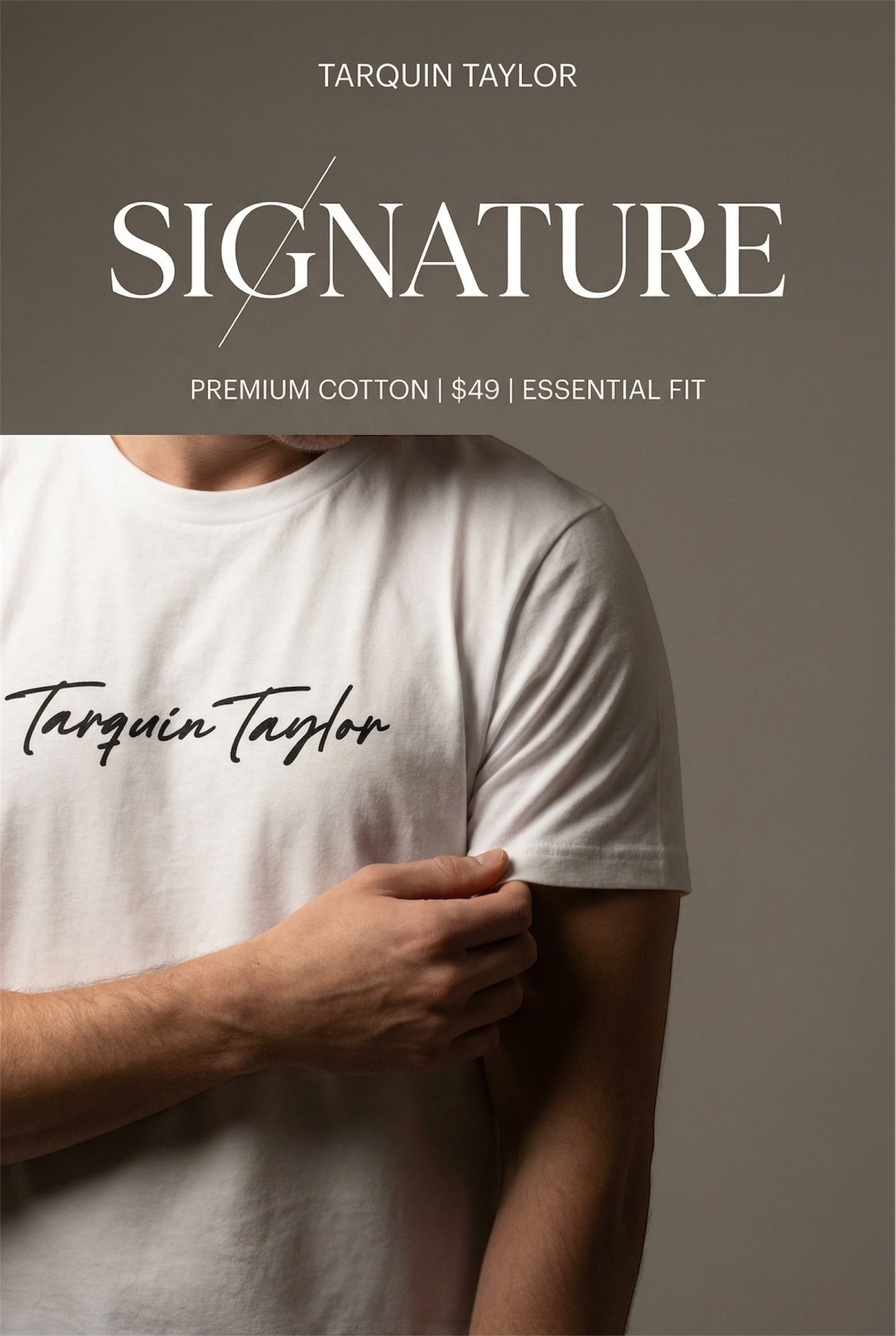 Men’s Signature Short Sleeve White